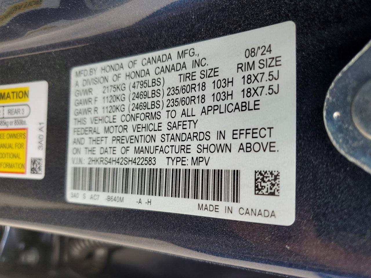 Honda Crv Ex
