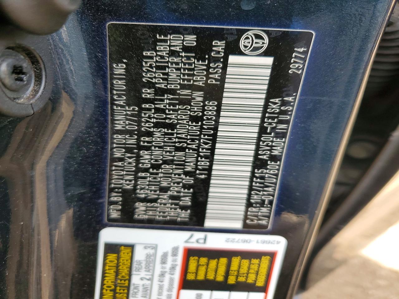 Toyota Camry Se
