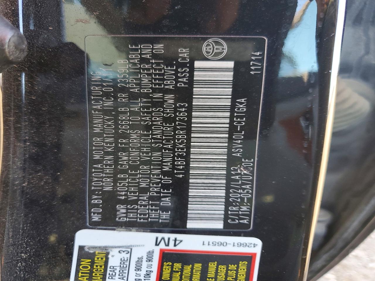 Toyota Camry Xle