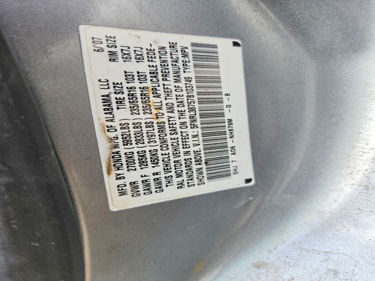 Honda Odyssey Exl