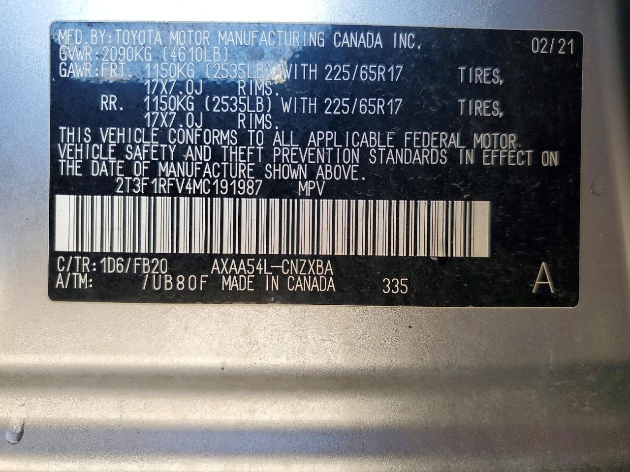 Toyota RAV4 Le