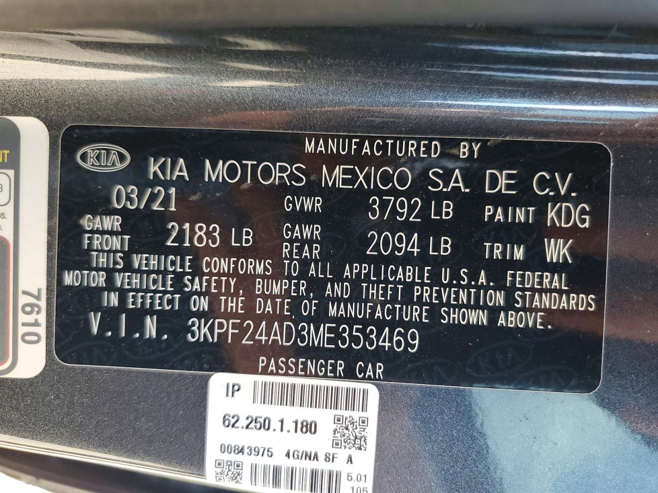 Kia Forte Lxs
