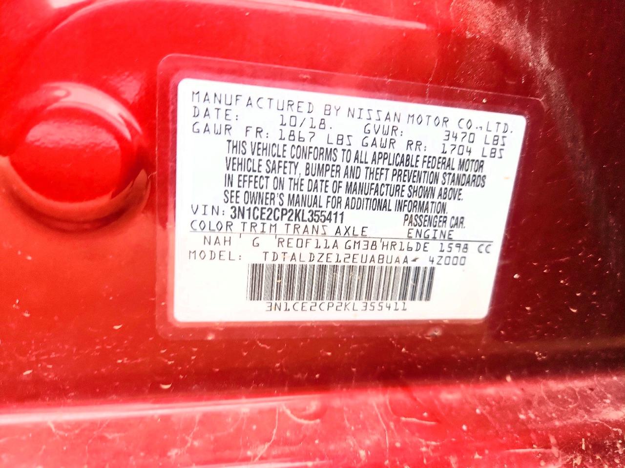 Nissan Versa Sv