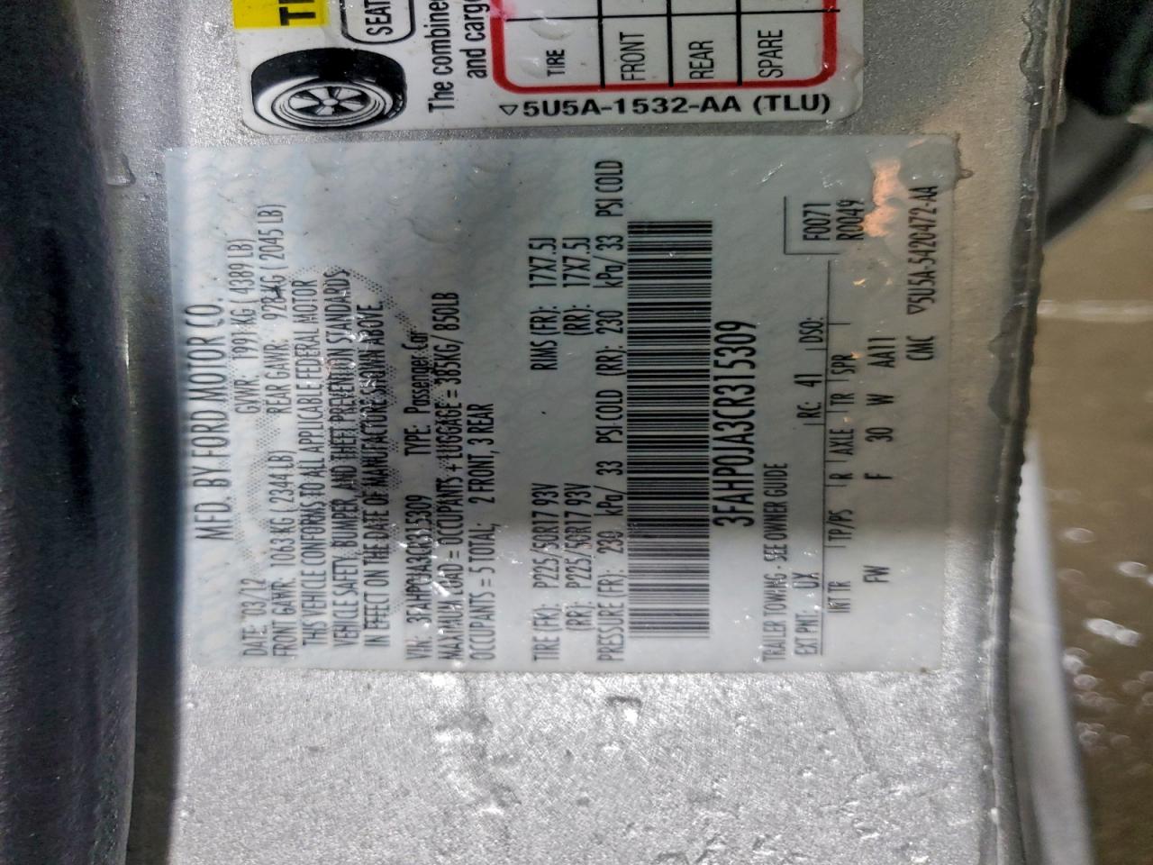 Ford Fusion Sel