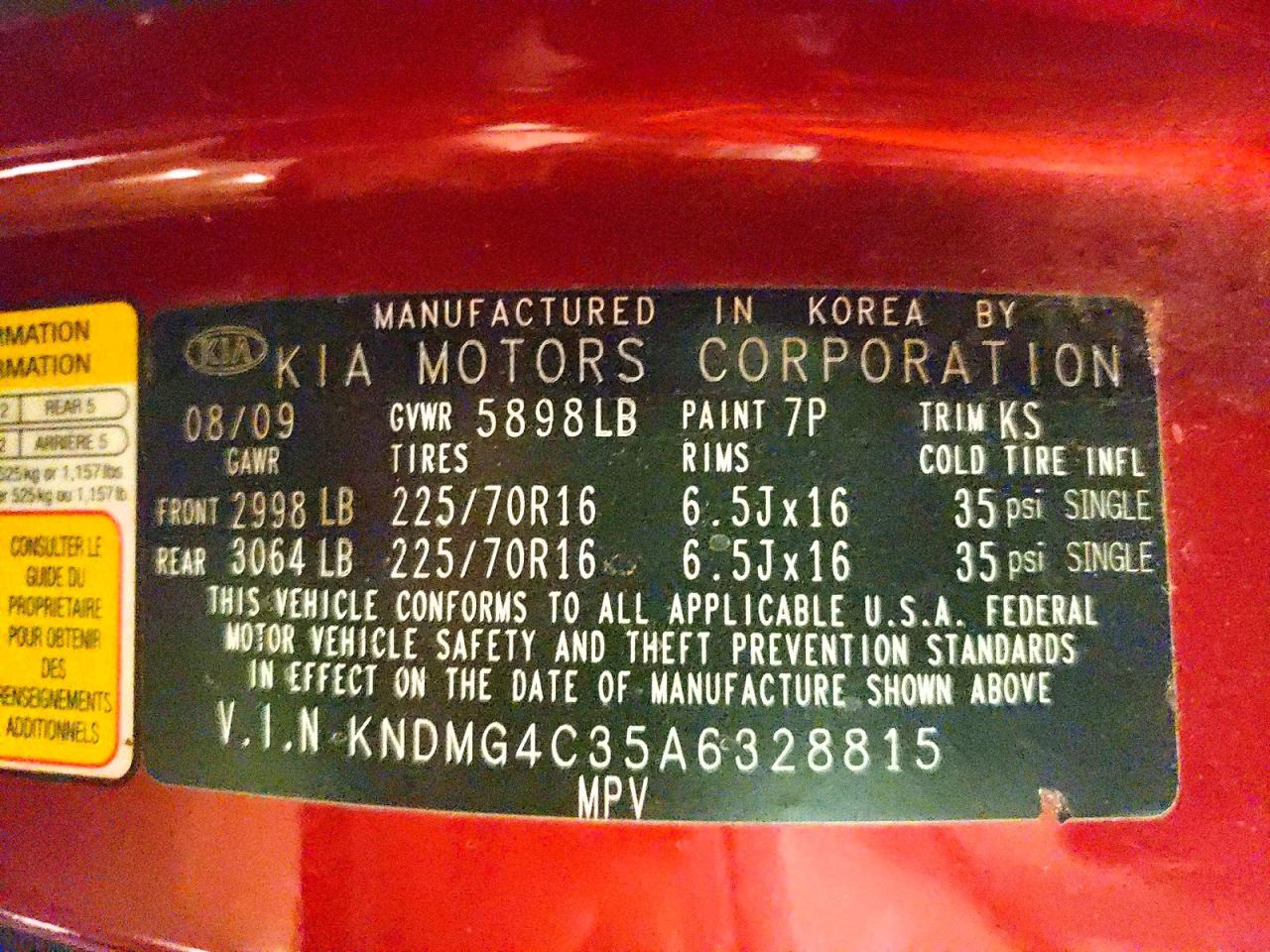 Kia Sedona Lx