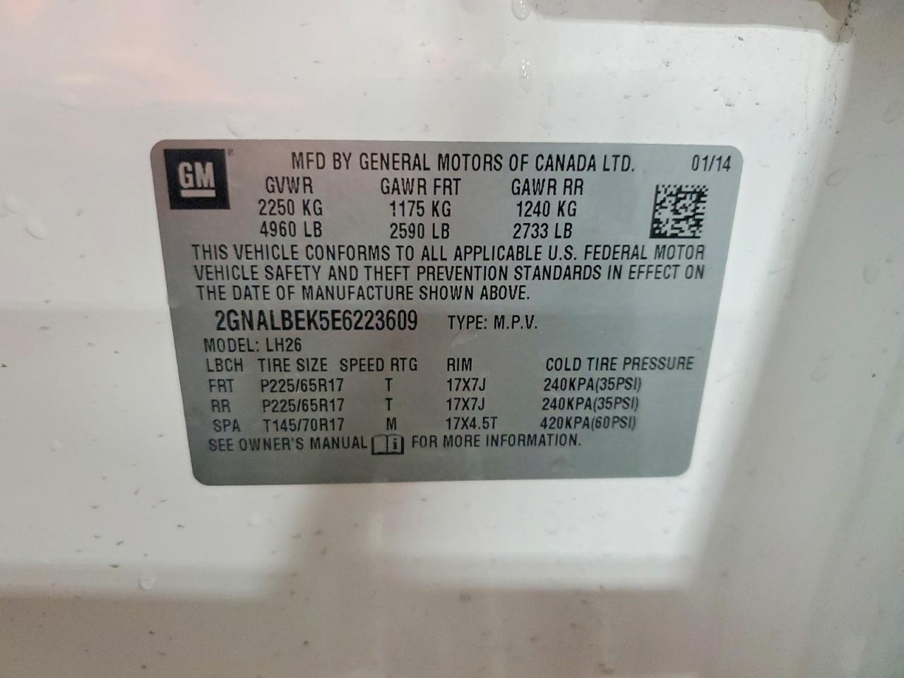 Chevrolet Equinox Lt