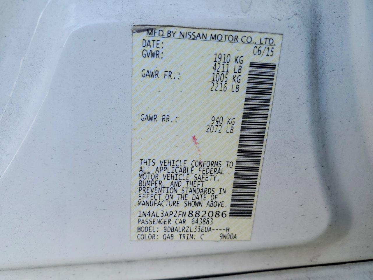 Nissan Altima 2.5 Sl