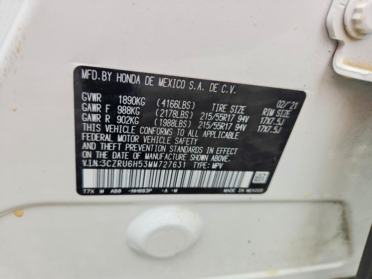 Honda HR-V Ex
