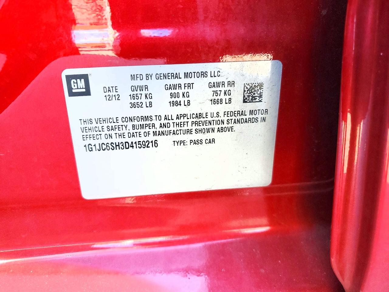 Chevrolet Sonic Lt