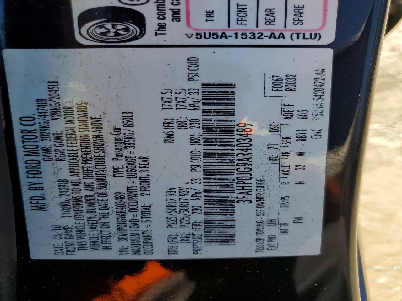 Ford Fusion Sel