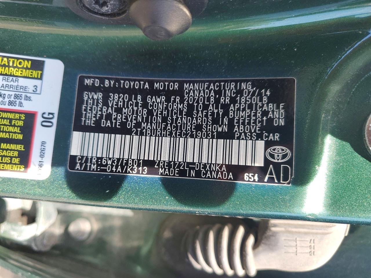 Toyota Corolla Le