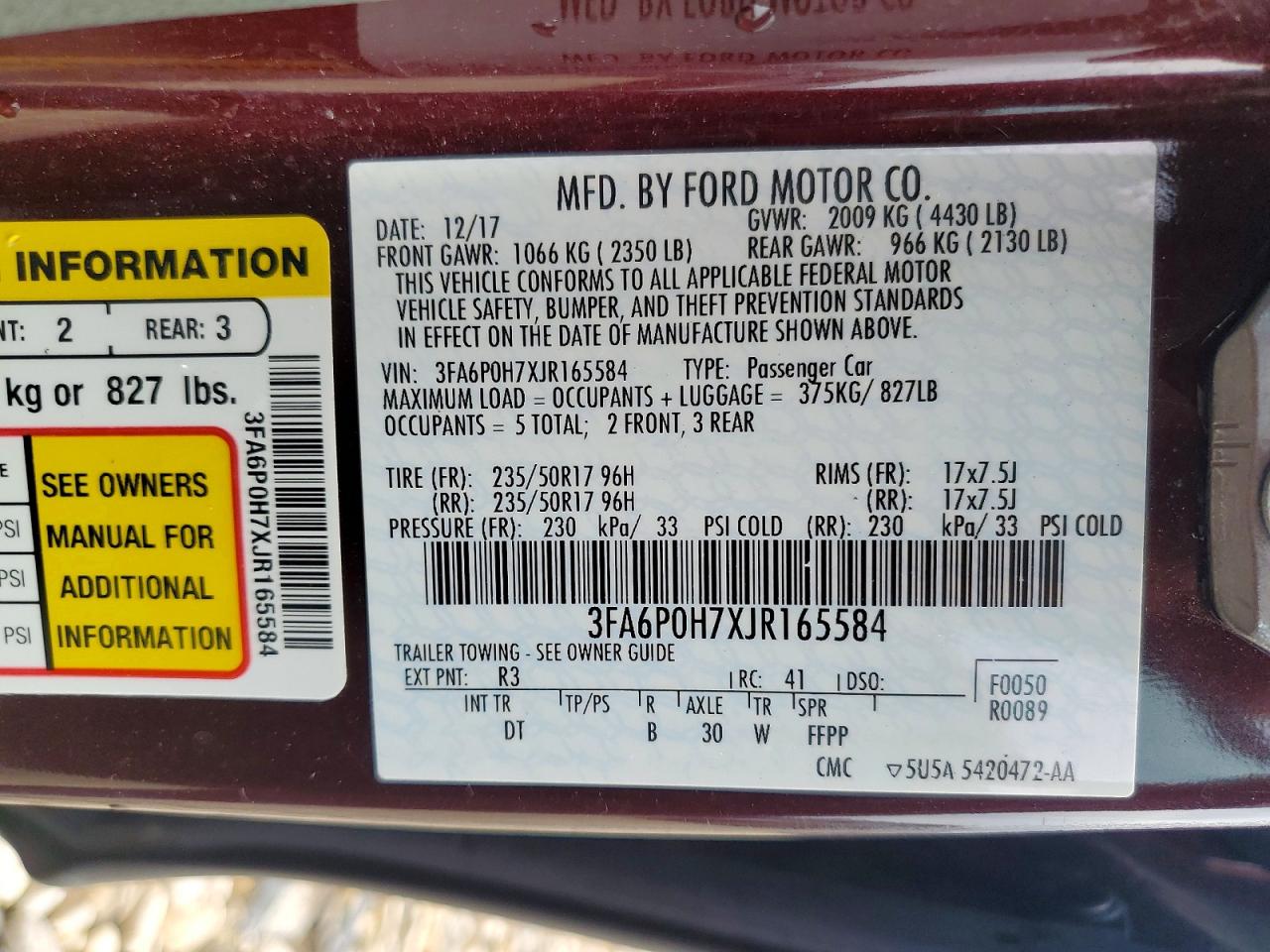 Ford Fusion Se