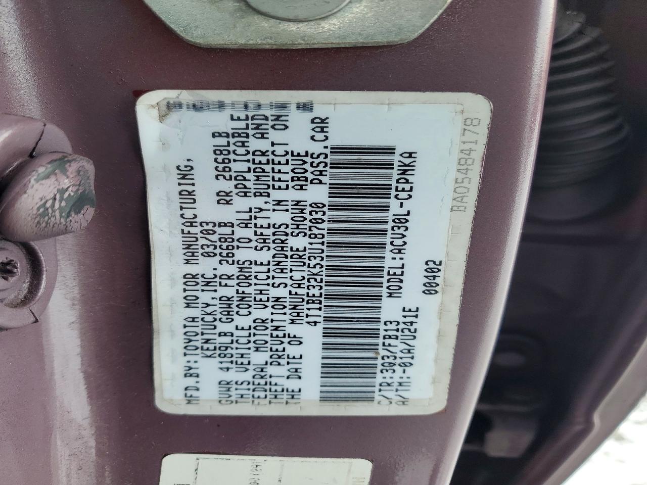 Toyota Camry Le