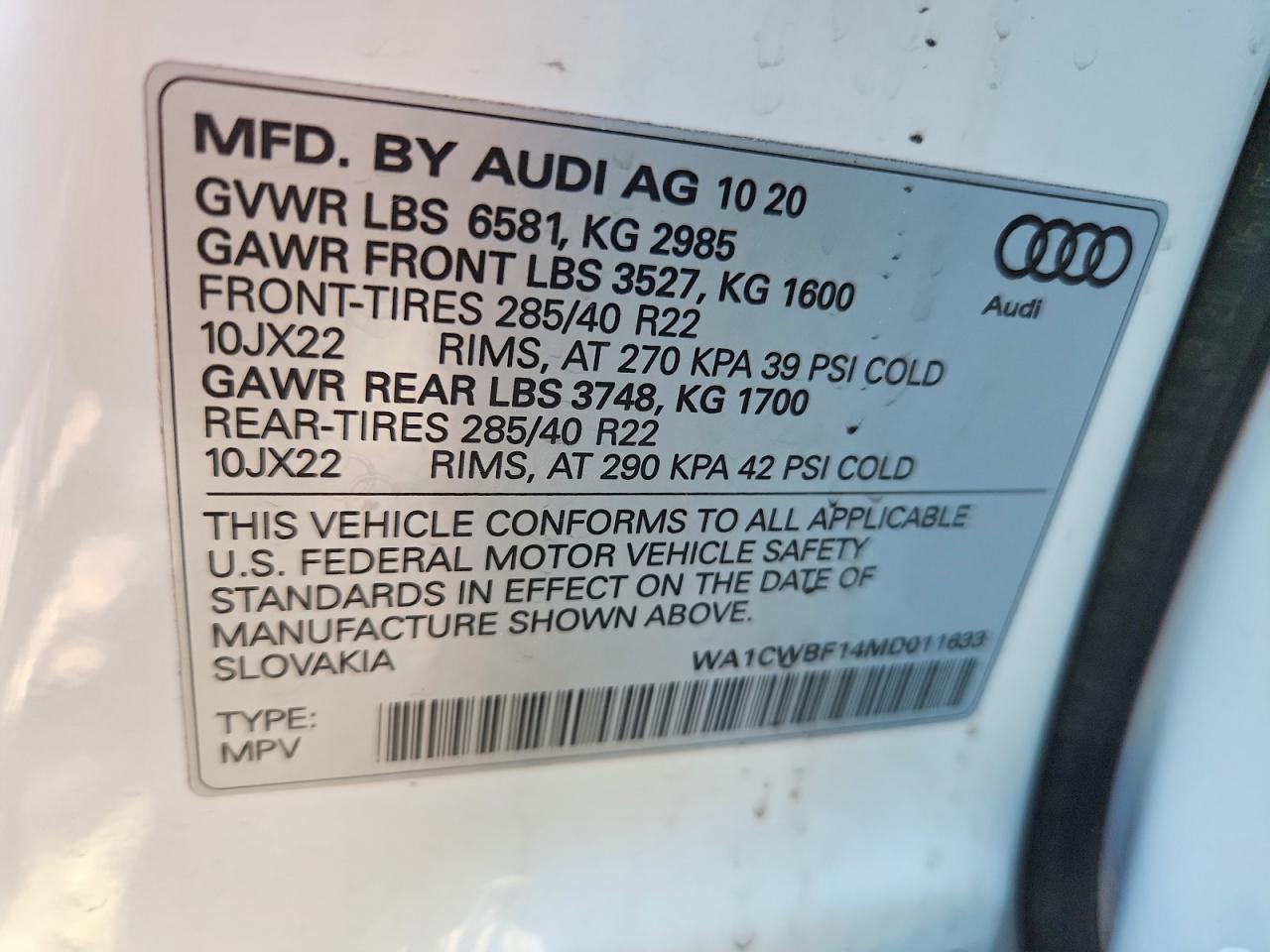 Audi Sq Prestige