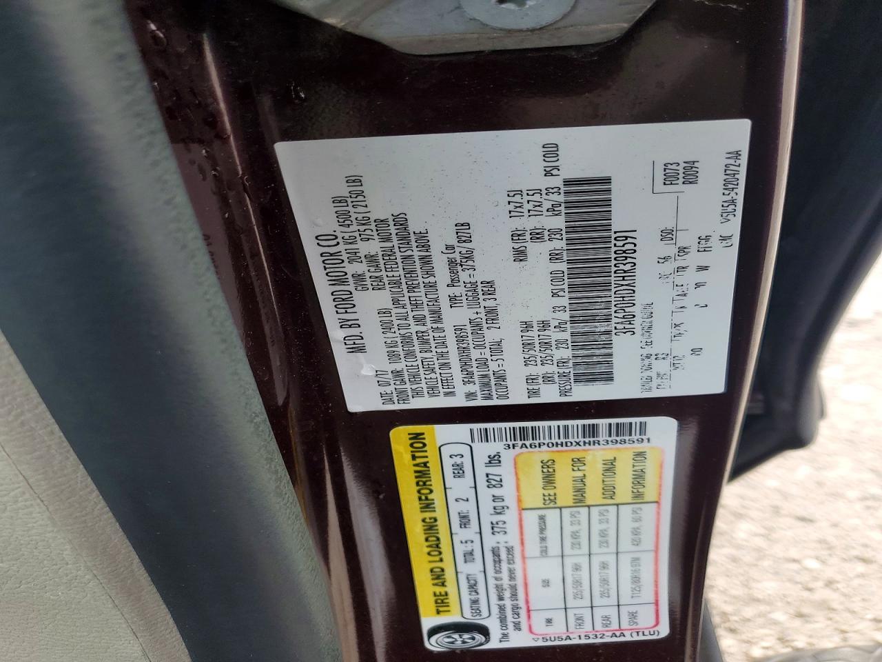 Ford Fusion Se