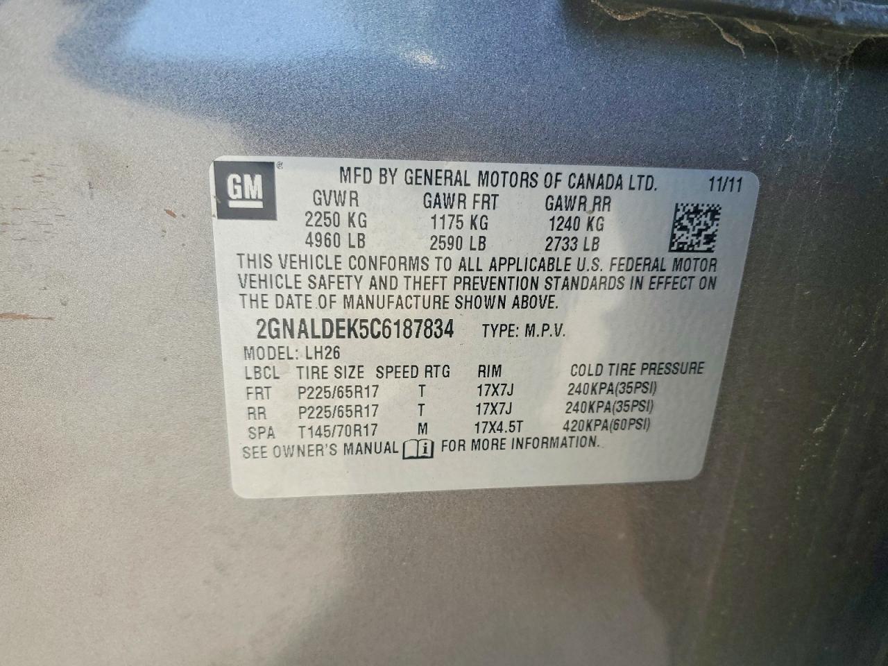 Chevrolet Equinox Lt