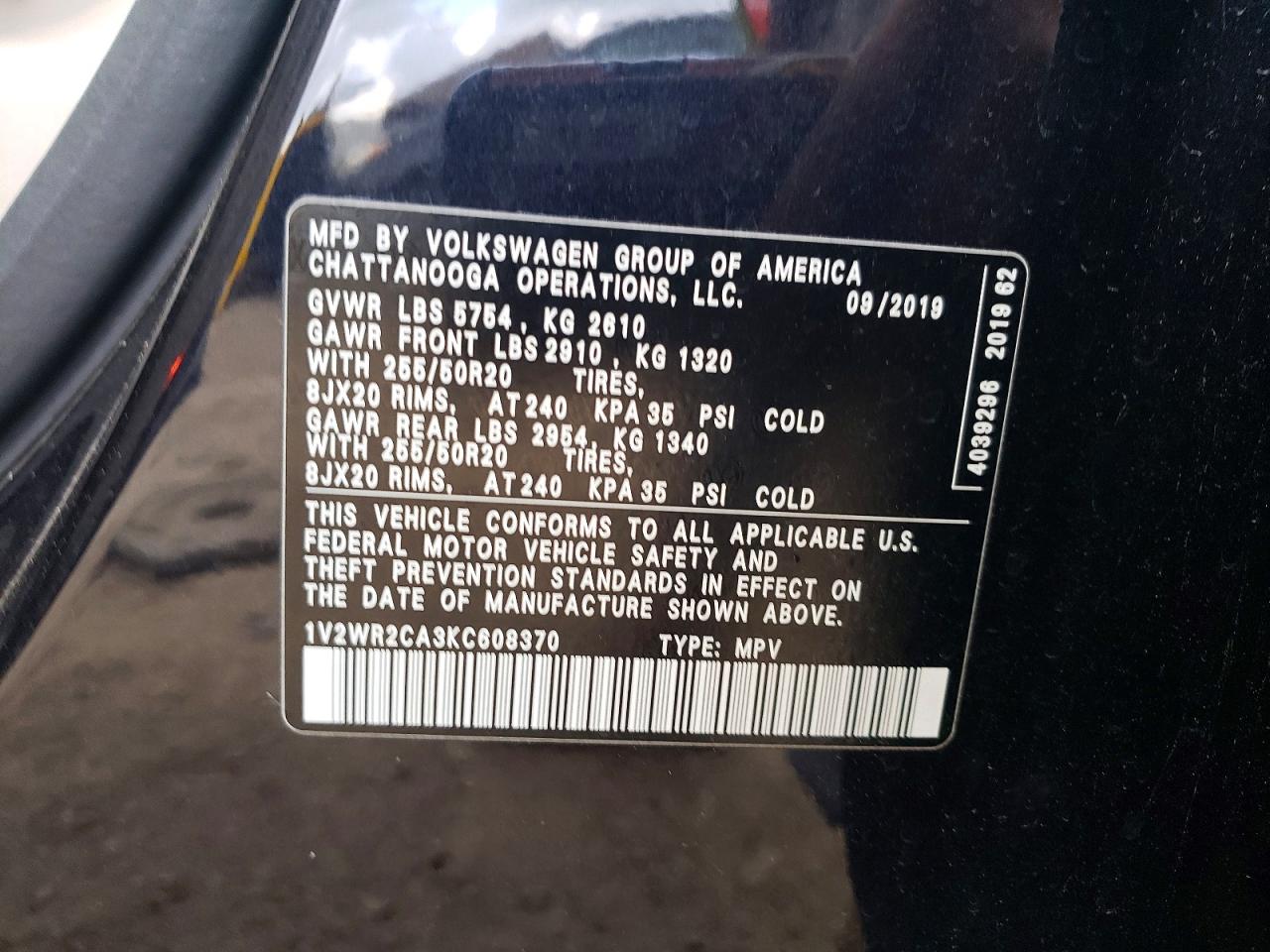 Volkswagen Atlas Se
