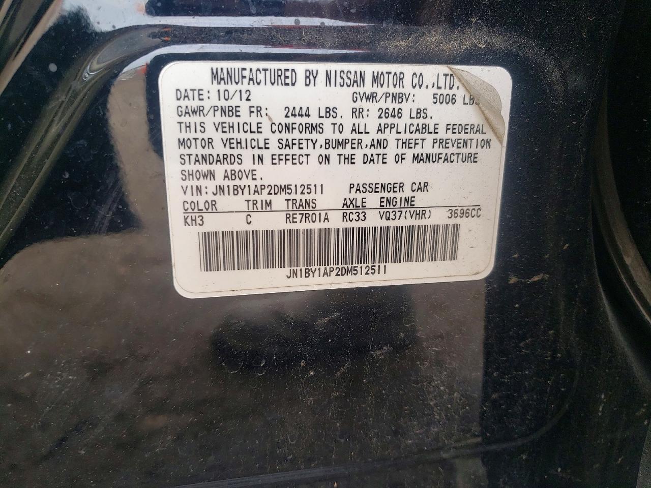INFINITI M37 Base