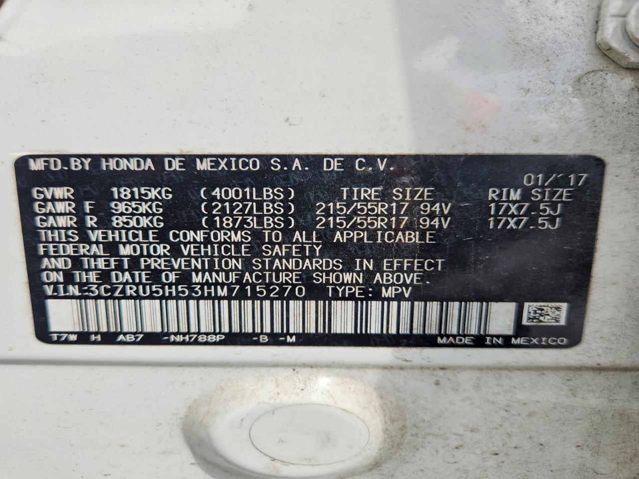 Honda HR-V Ex