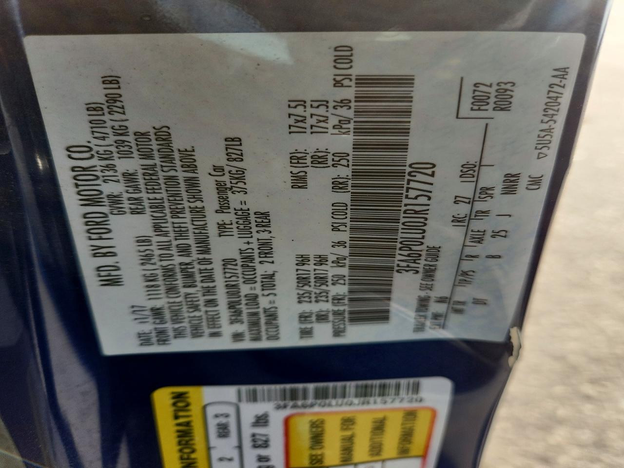 Ford Fusion Se Hybrid
