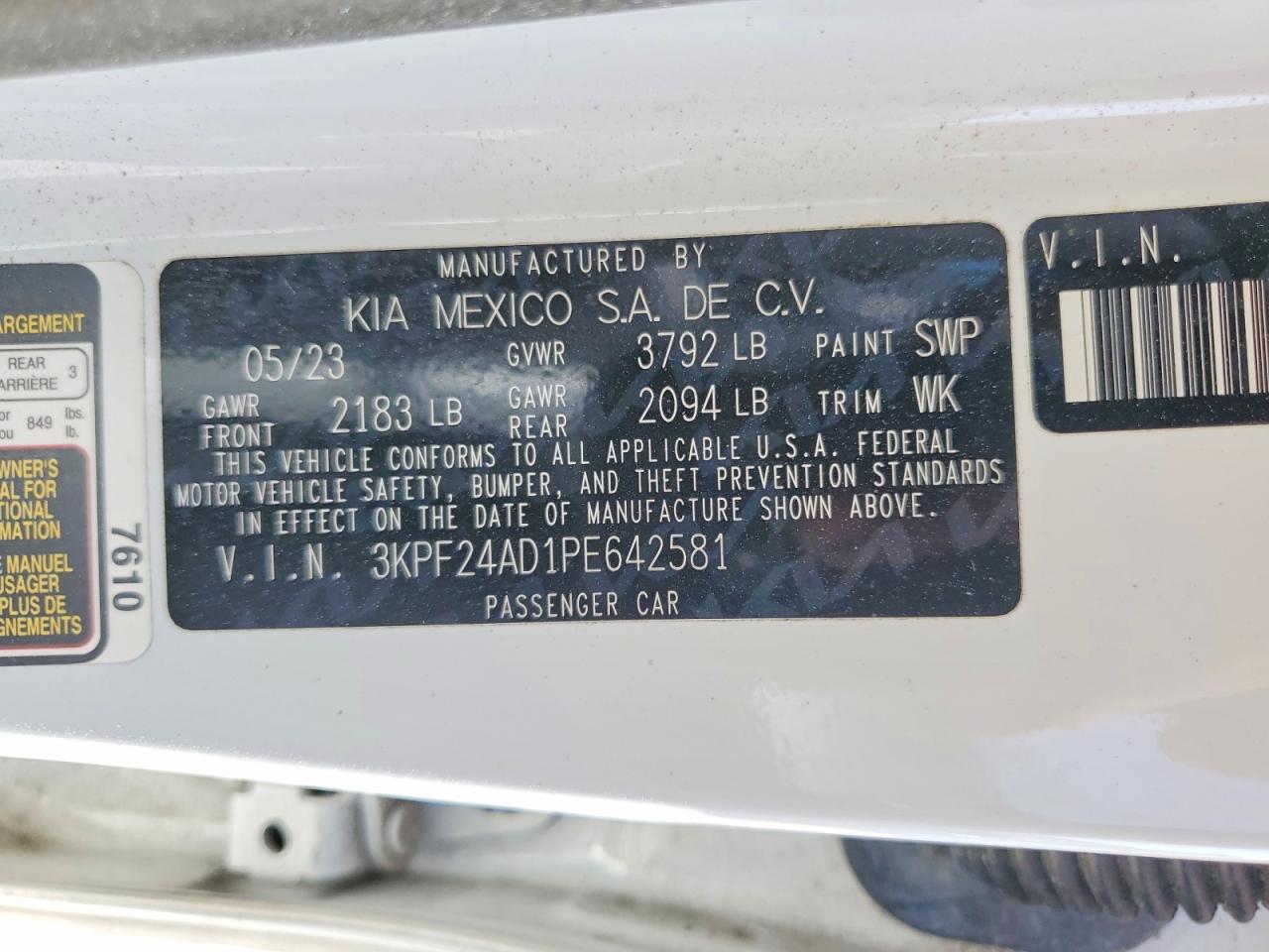 Kia Forte Lxs