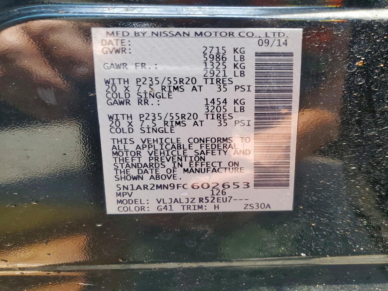 Nissan Pathfinder Platinum