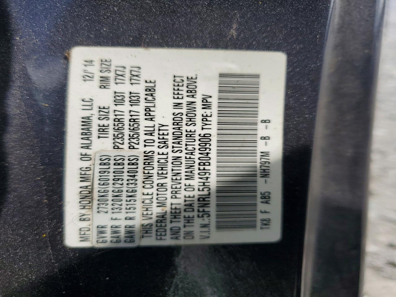 Honda Odyssey Ex