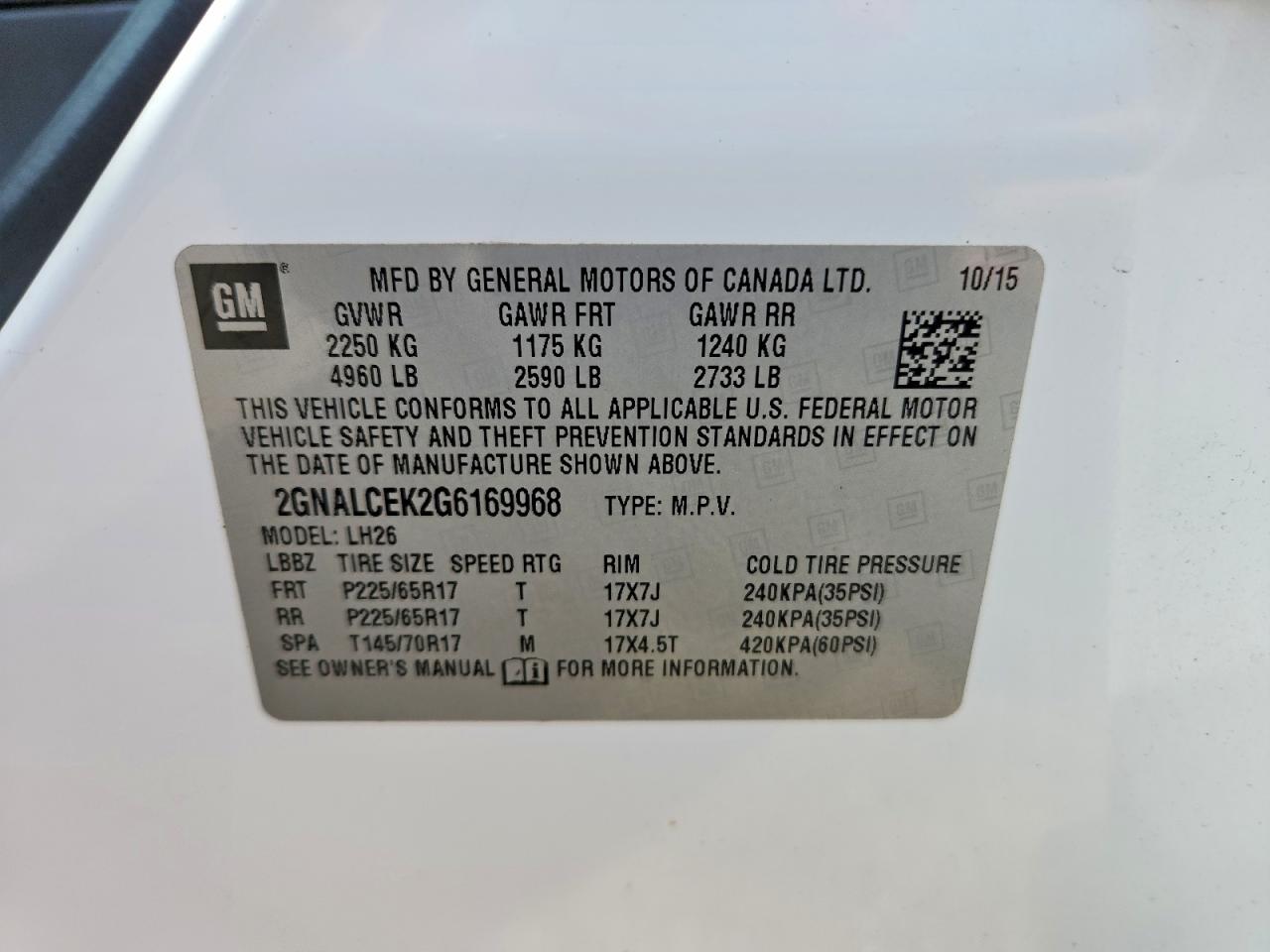 Chevrolet Equinox Lt