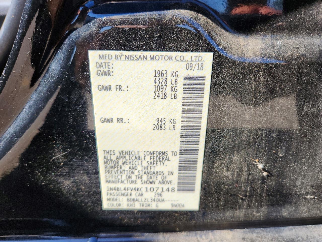 Nissan Altima Platinum
