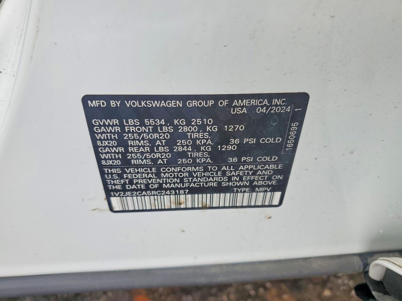 Volkswagen Atlas Se
