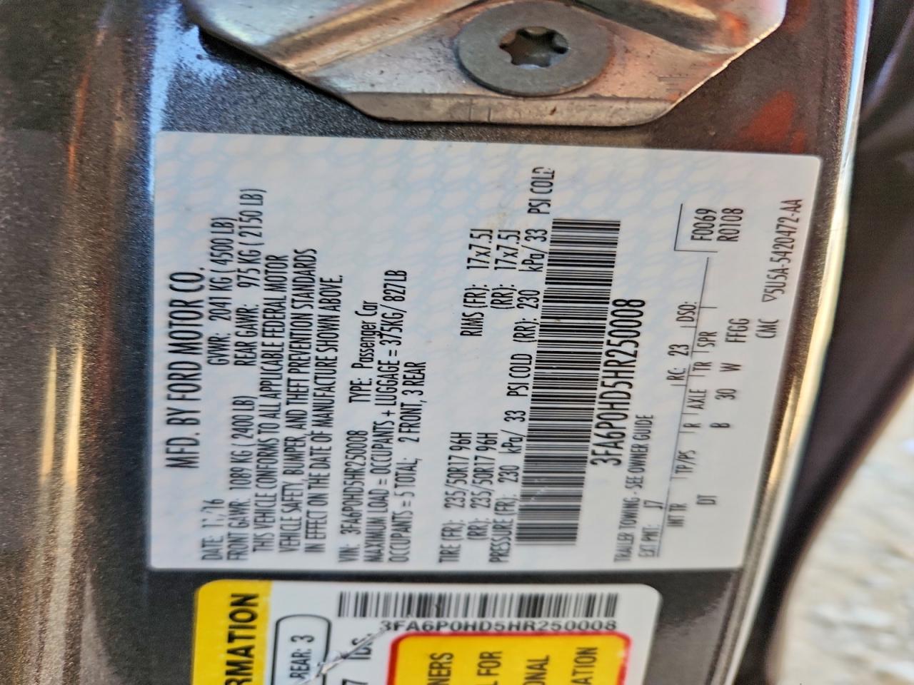 Ford Fusion Se