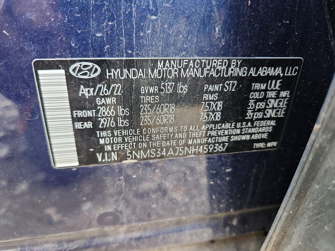 Hyundai SANTA FE Sel