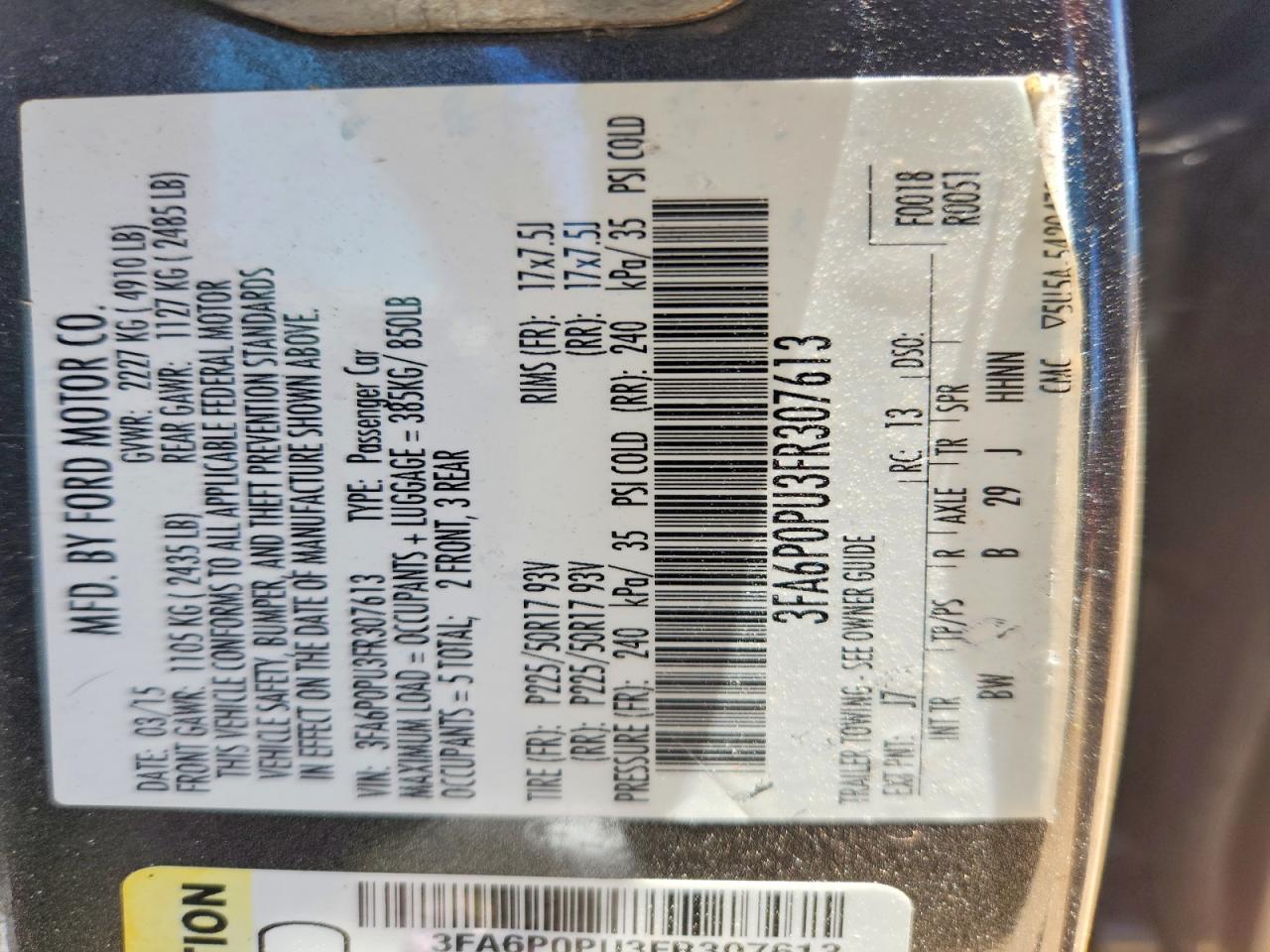 Ford Fusion Se Phev
