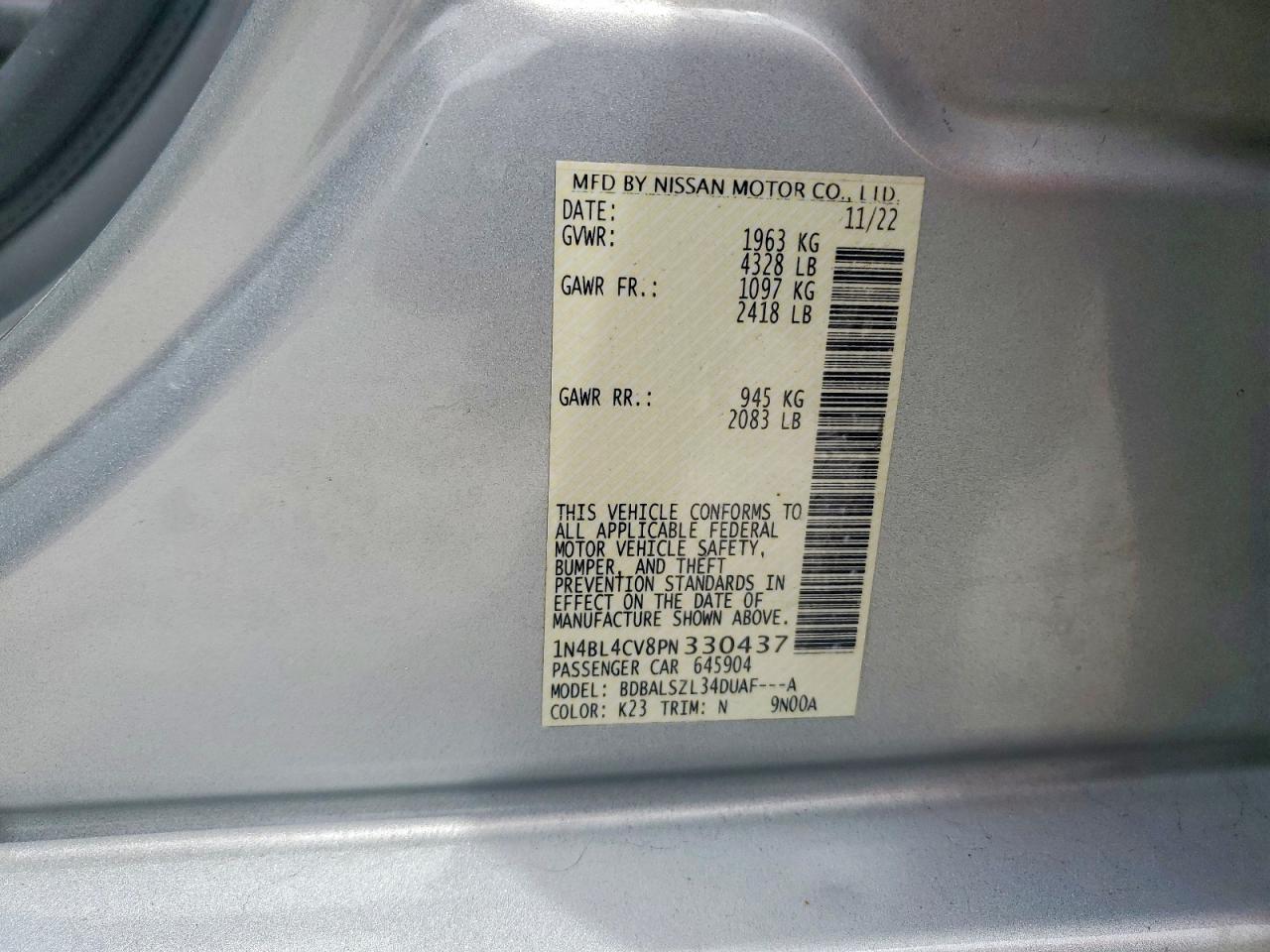 Nissan Altima Sr