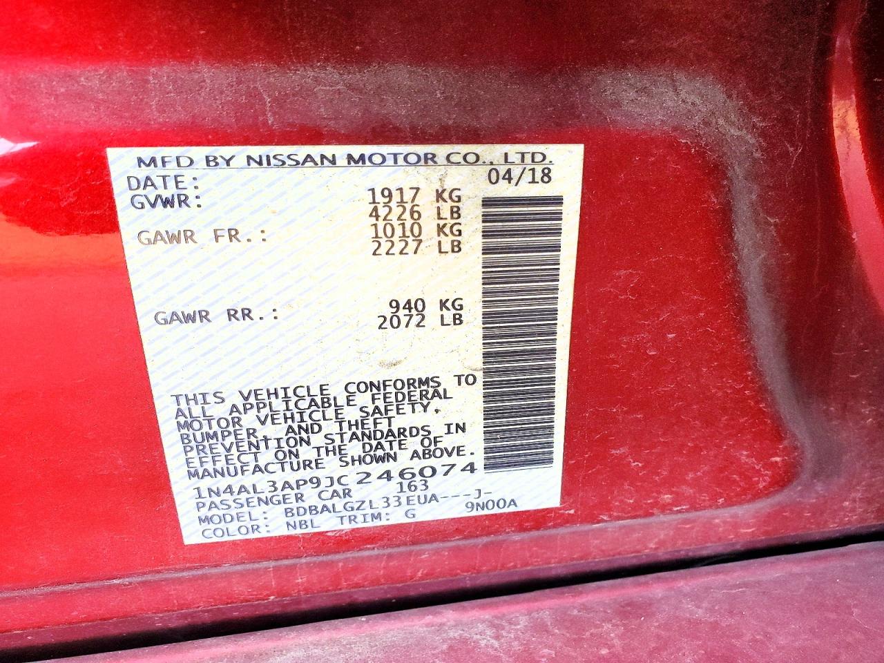 Nissan Altima 2.5 S