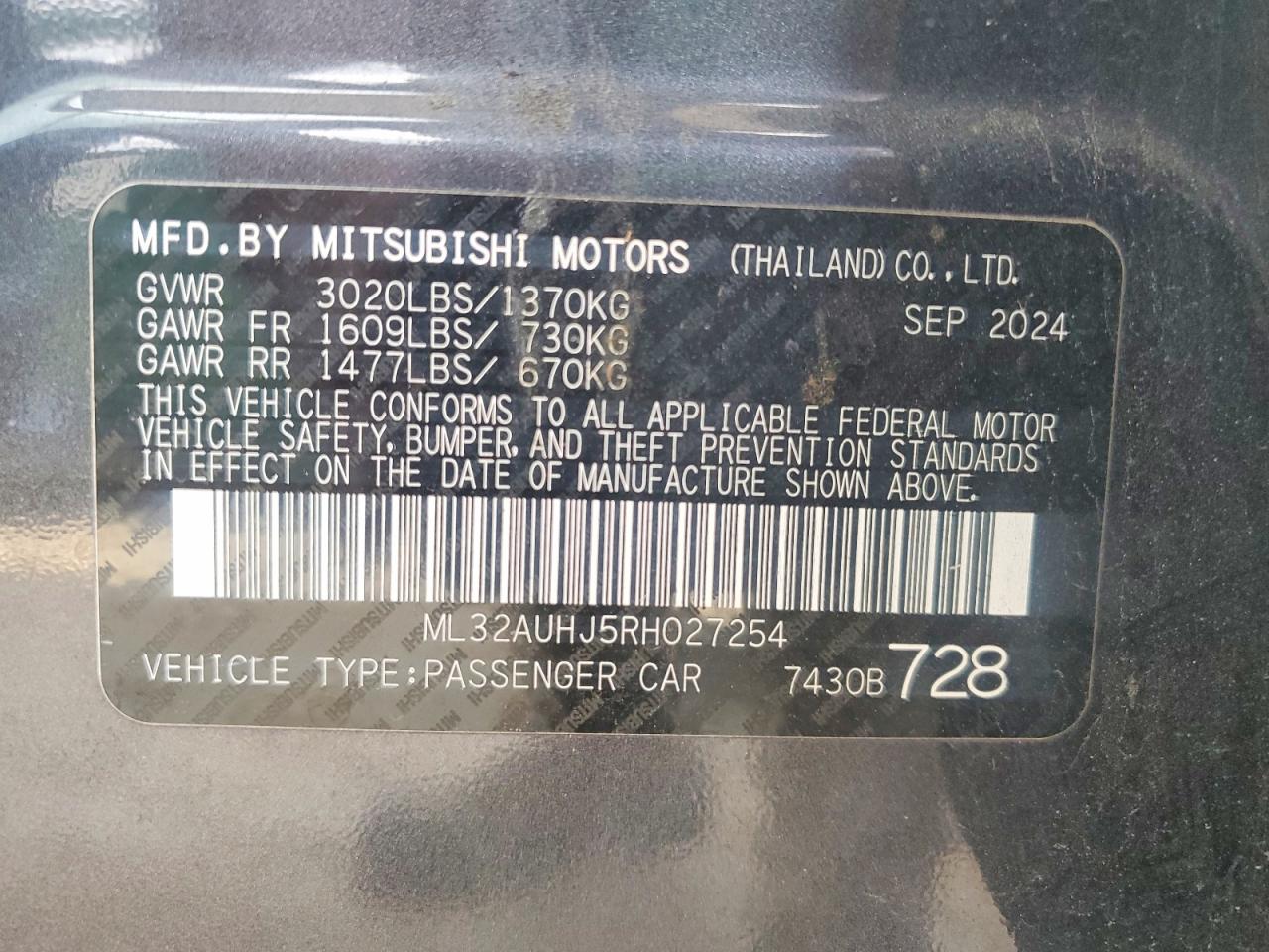 Mitsubishi Mirage Es