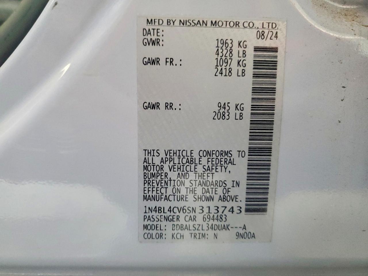 Nissan Altima Sr
