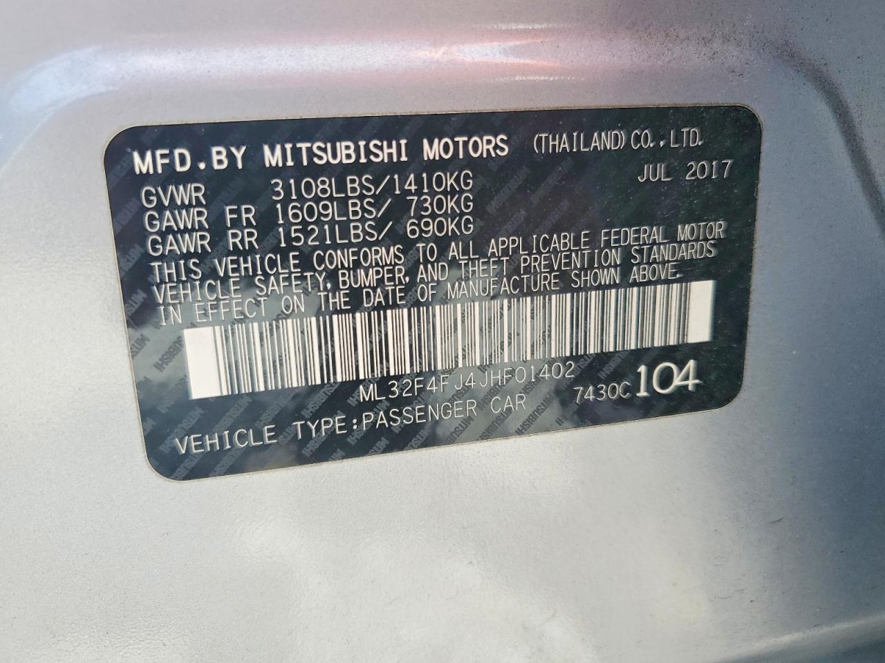 Mitsubishi Mirage G4 Se