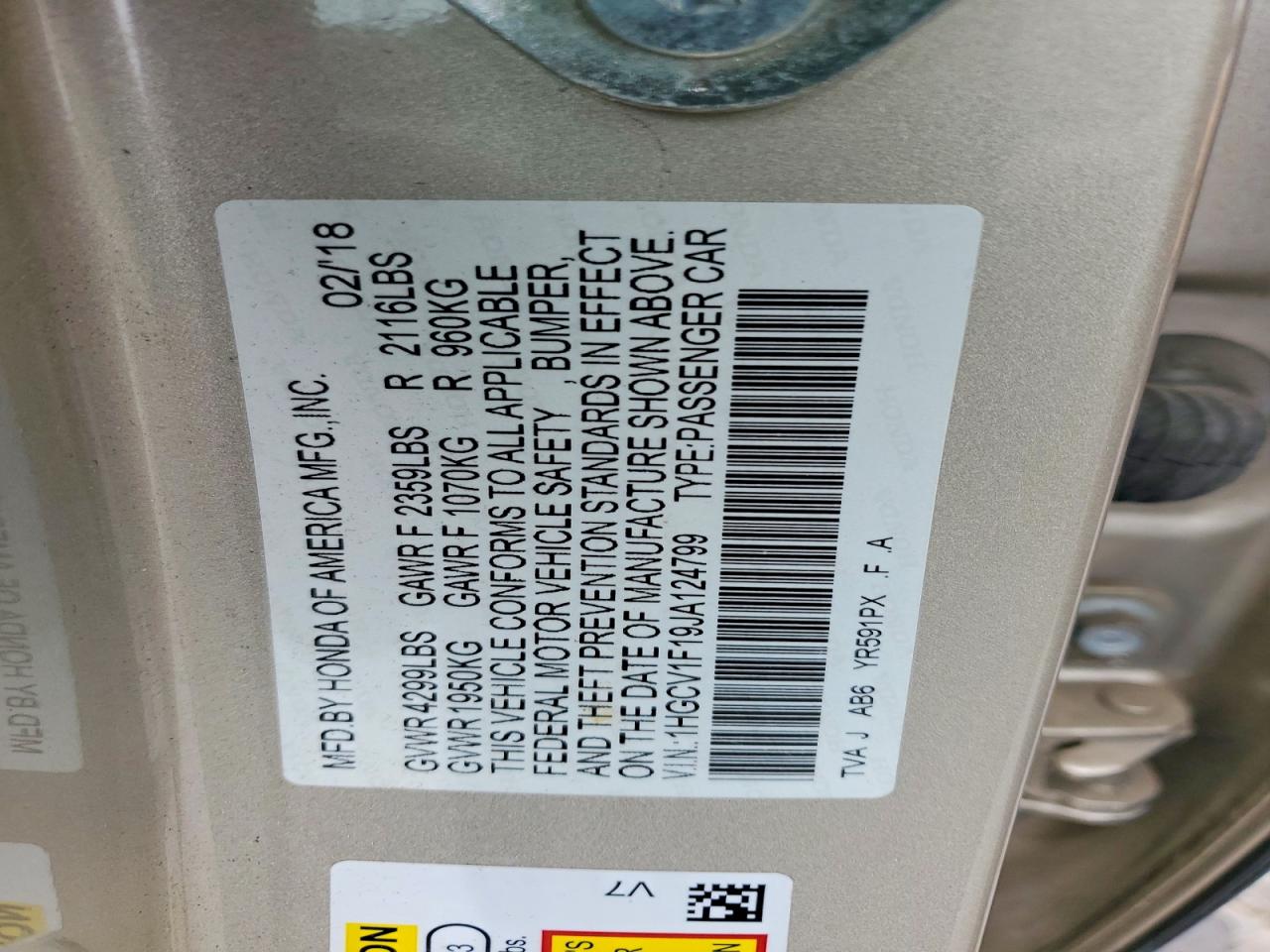 Honda Accord Lx