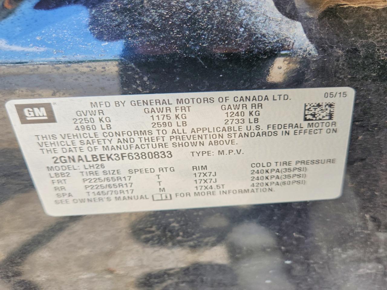 Chevrolet Equinox Lt