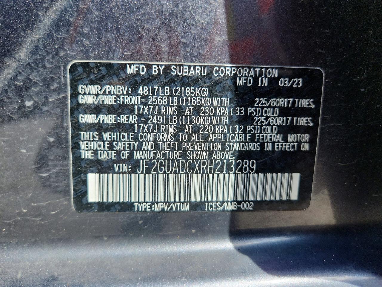 Subaru Crosstrek Premium