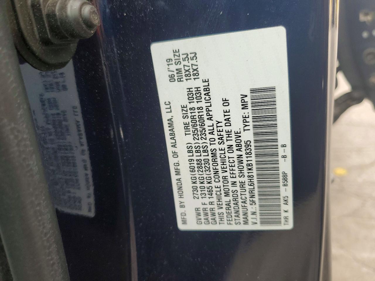 Honda Odyssey Touring