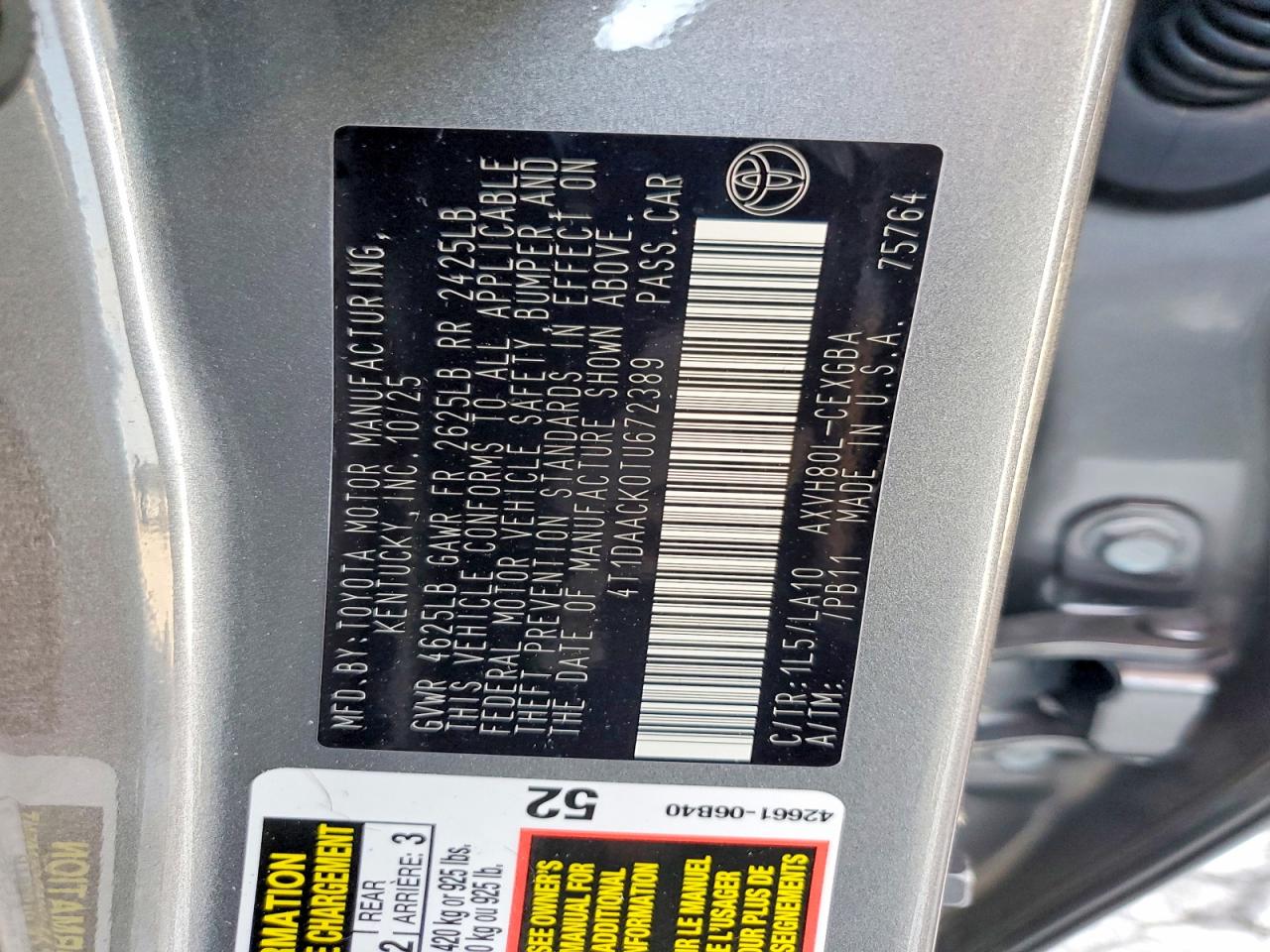 Toyota Camry Xle