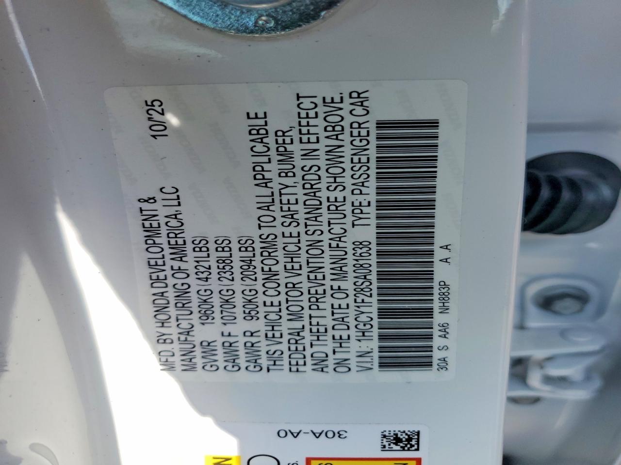 Honda Accord Lx