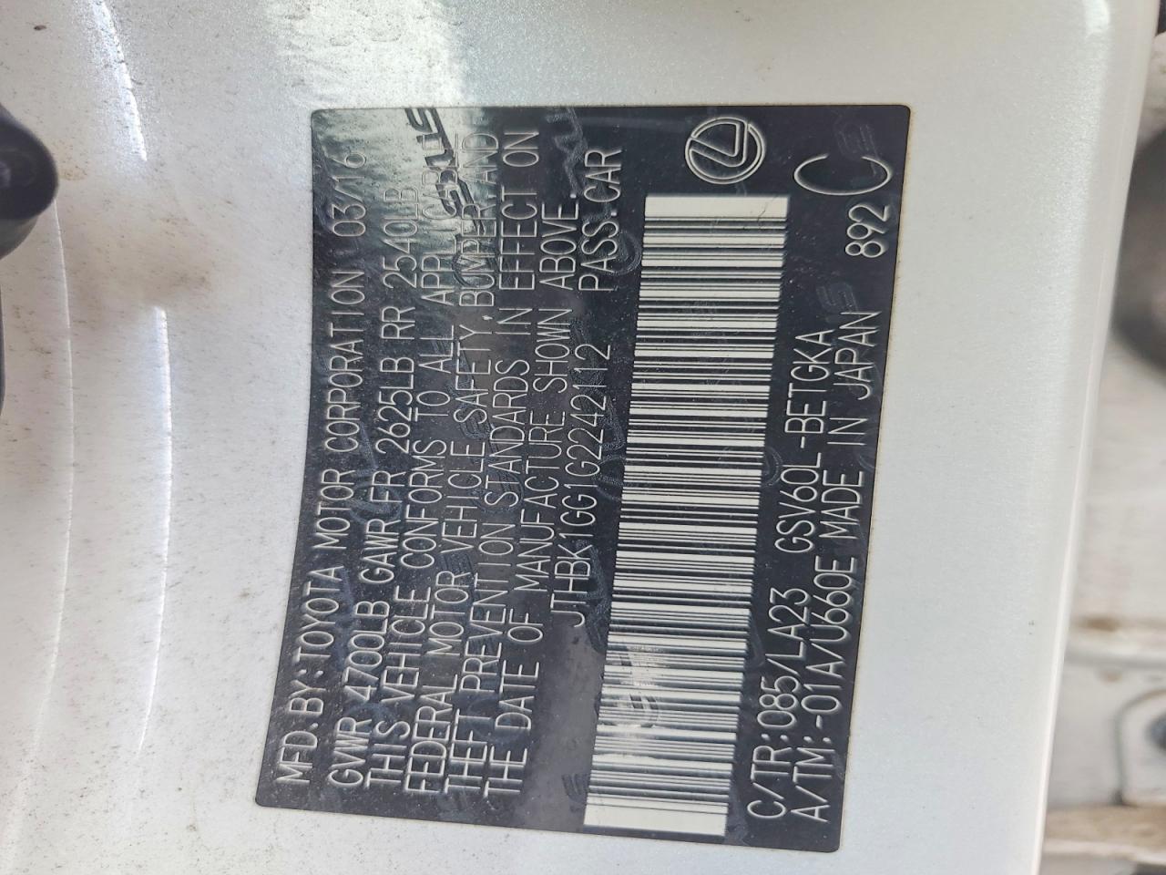 Lexus Es Base
