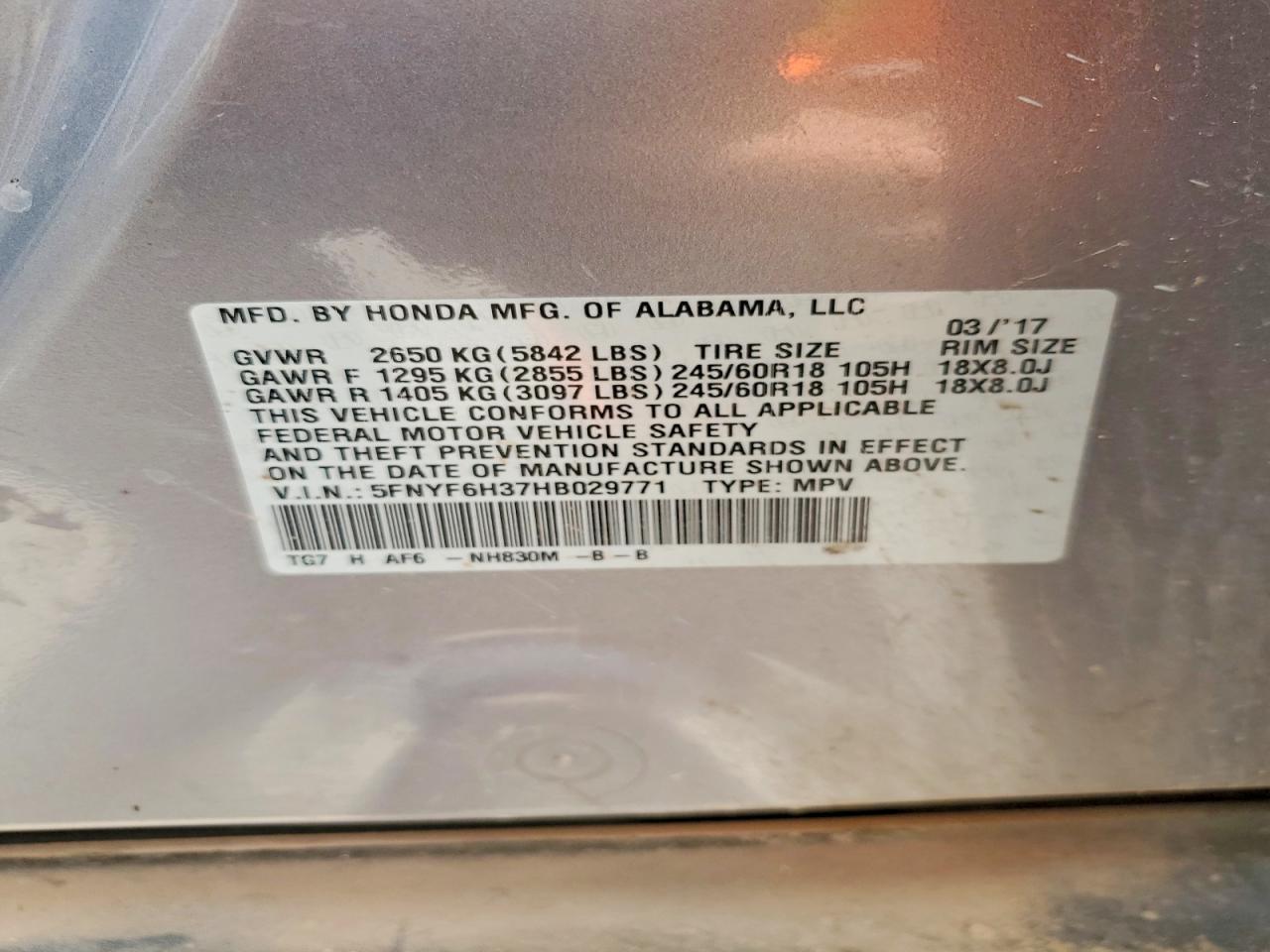 Honda Pilot Ex