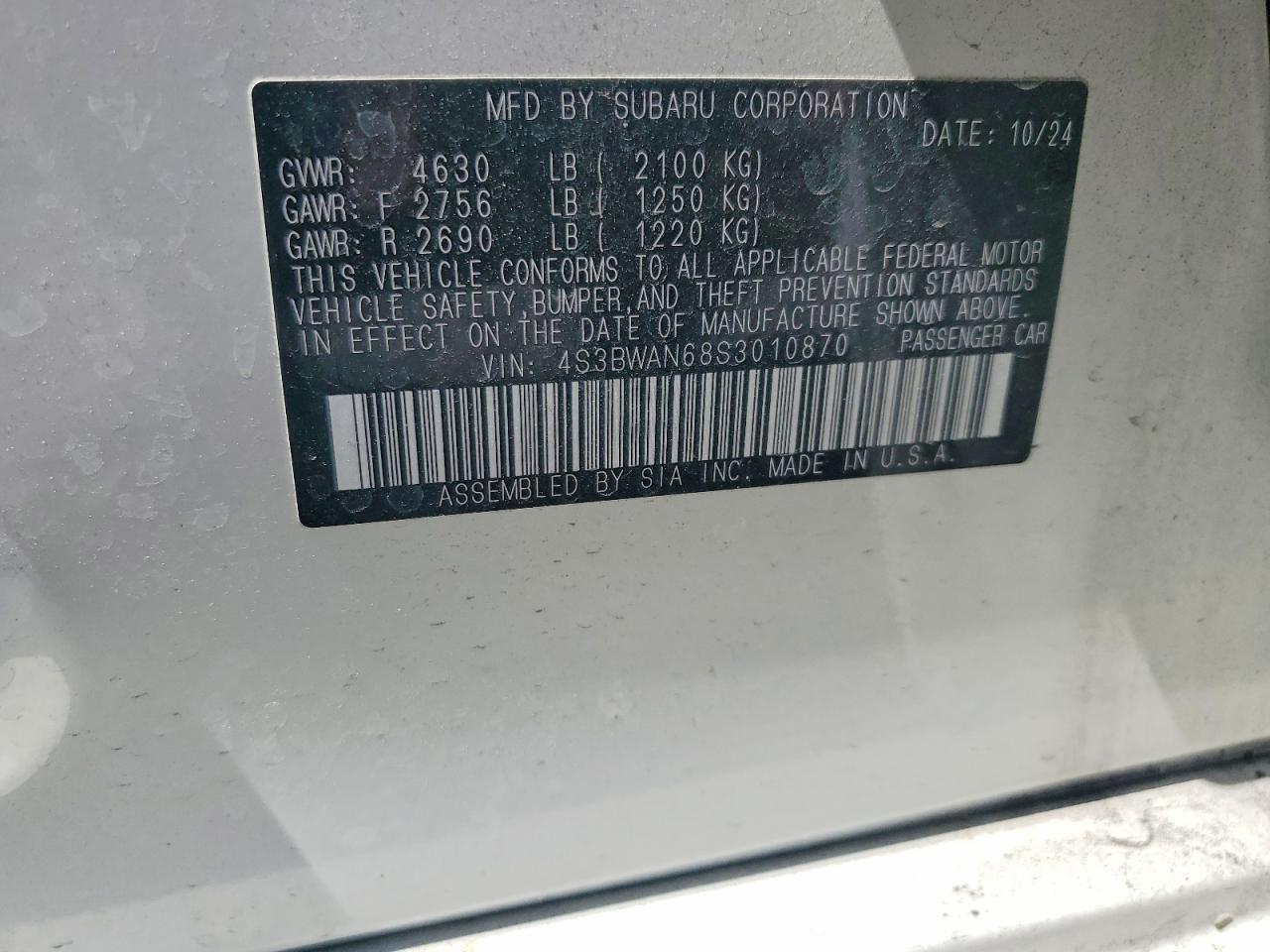 Subaru Legacy Limited