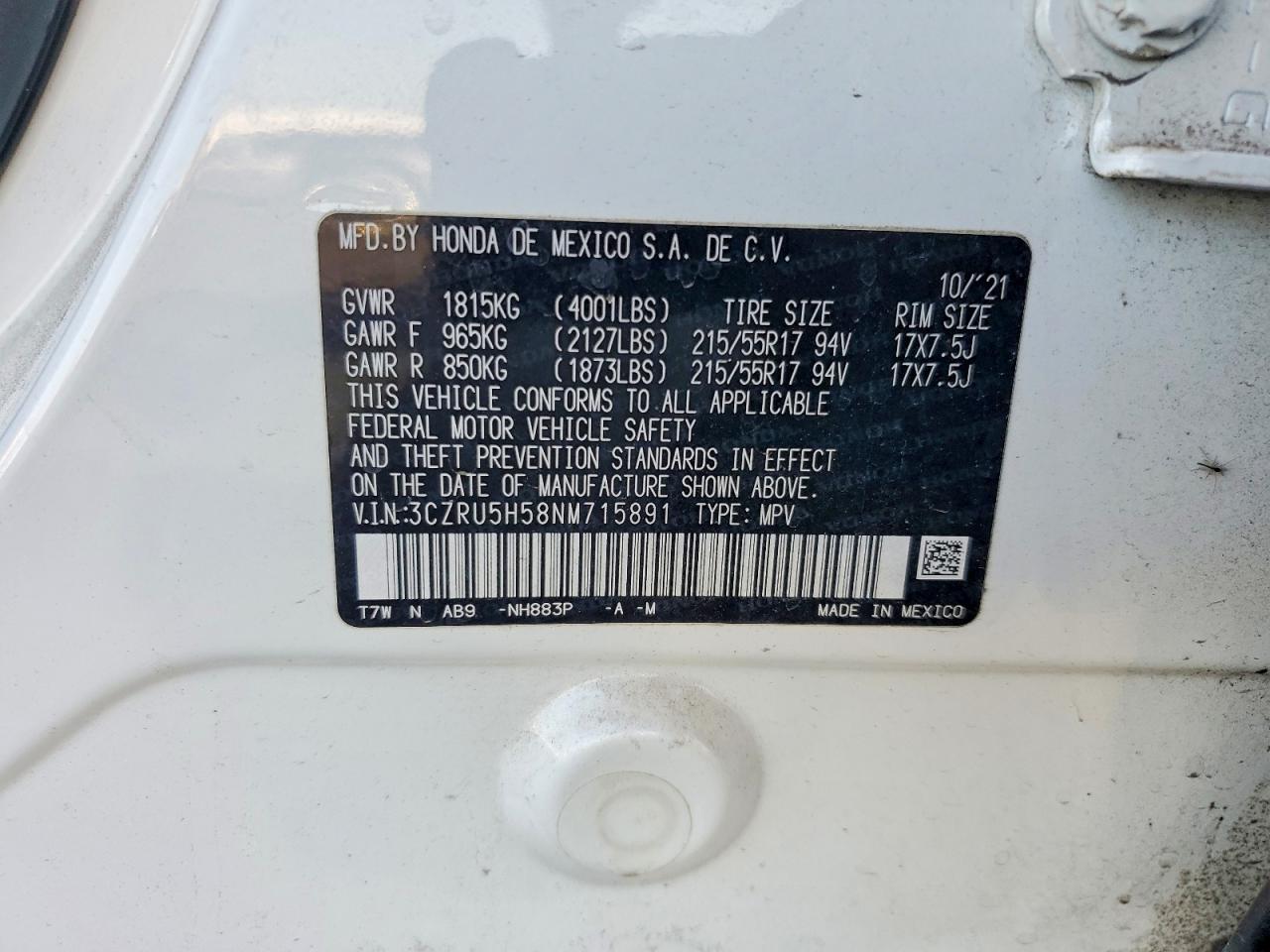 Honda HR-V Ex