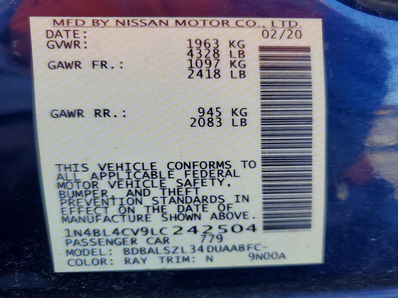 Nissan Altima Sr