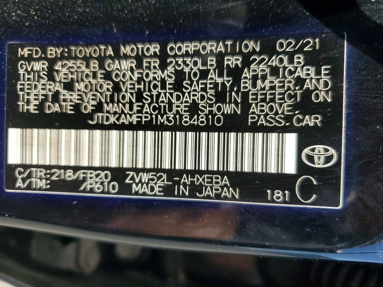 Toyota Prius Le